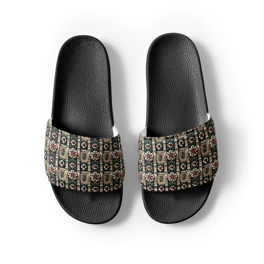 Tudor Rose on a Castle Women's slides