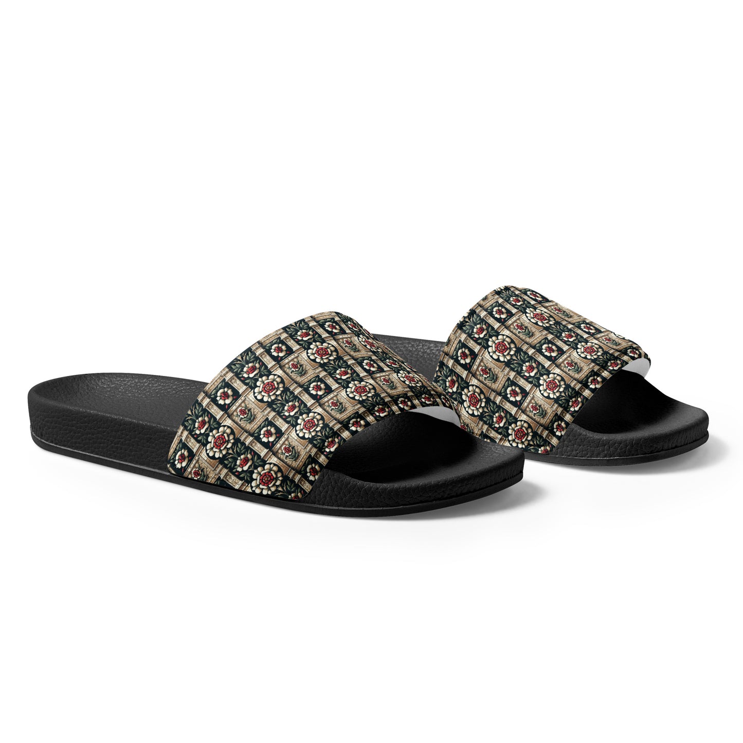 Tudor Rose on a Castle Women's slides