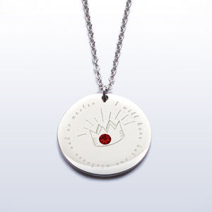 I will have but one mistress and no master - Elizabeth I stainless steel pendant