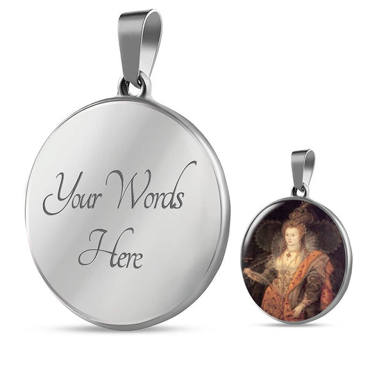 Elizabeth I v Tudor Women Charm Necklace