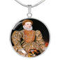 Elizabeth I Tudor Women Charm Necklace
