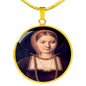 Katherine of Aragon Young Tudor Women Charm Necklace