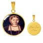 Katherine of Aragon Young Tudor Women Charm Necklace