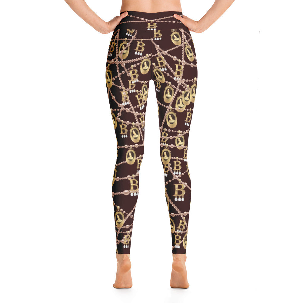 Anne Boleyn Portrait Yoga Leggings