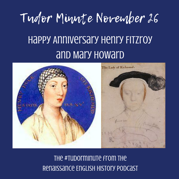 Tudor Minute November 26: Happy Anniversary Henry and Mary