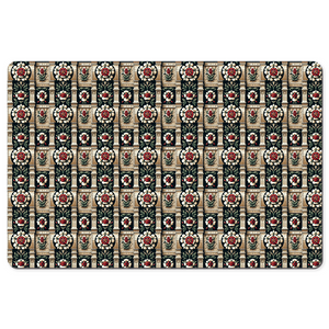 Tudor Rose on a Castle Desk Mats