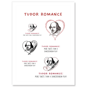 Tudor Romance: More Twists than a Shakespearean Play Kiss Cut Stickers