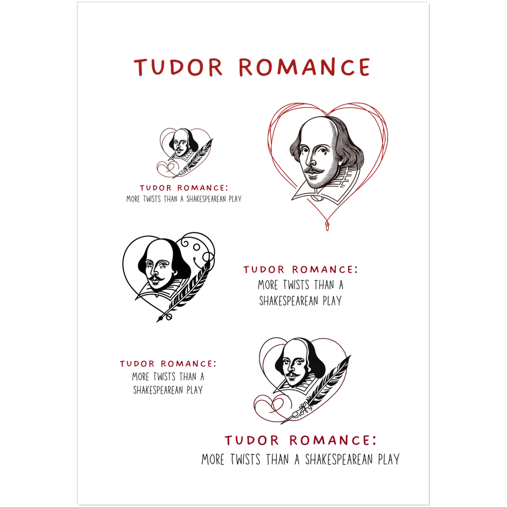 Tudor Romance: More Twists than a Shakespearean Play Kiss Cut Stickers
