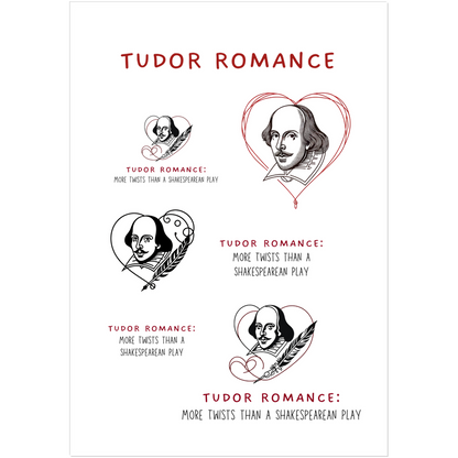 Tudor Romance: More Twists than a Shakespearean Play Kiss Cut Stickers