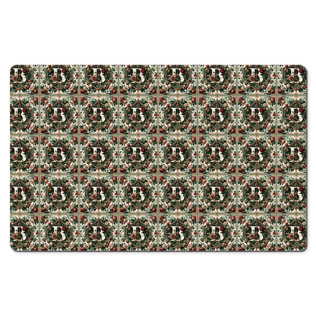 Jeweled B Desk Mats