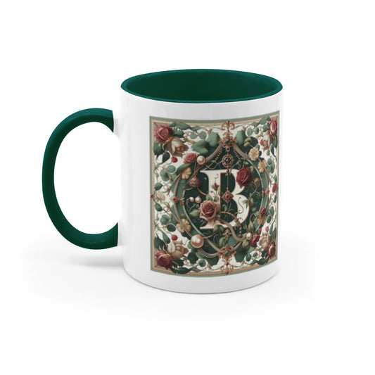 Jeweled B Accent Mugs