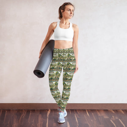 Springtime with Unicorn Yoga Leggings