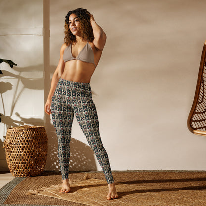 Tudor Rose on a Castle Yoga Leggings