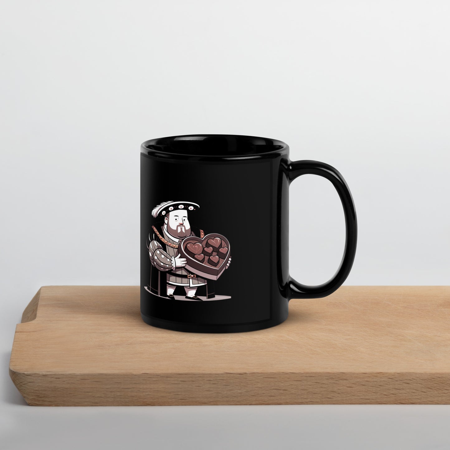 Henry VIII’s Guide to Love: What Not To Do Black Glossy Mug