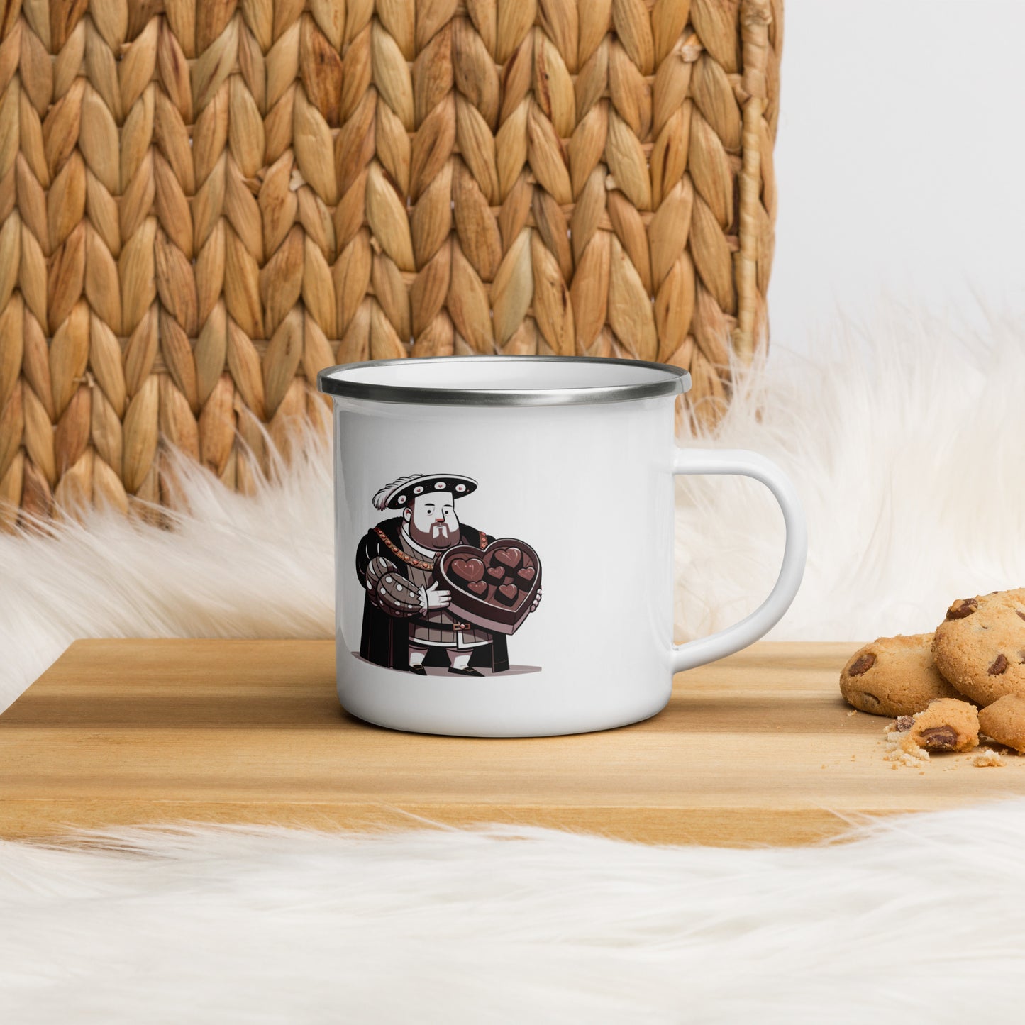 Henry VIII’s Guide to Love: What Not To Do Enamel Mug
