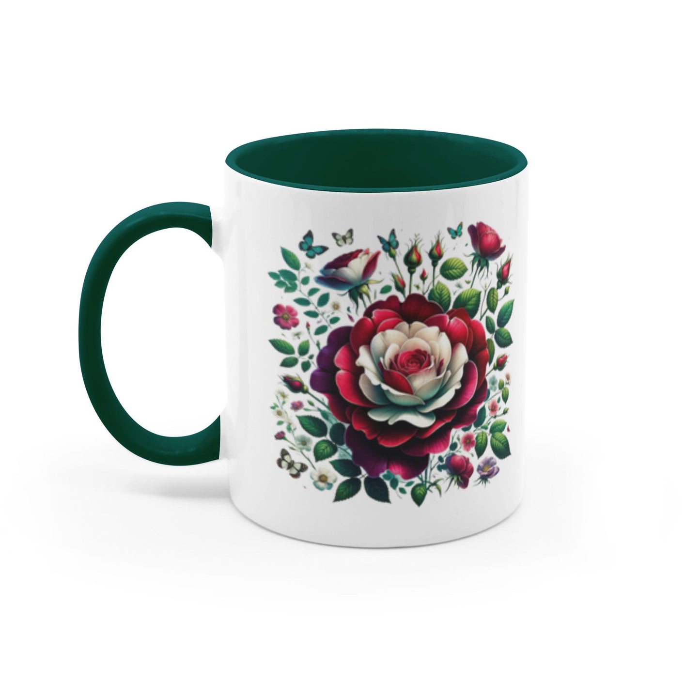 Tudor Rose in Spring Accent Mugs