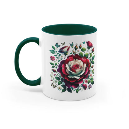 Tudor Rose in Spring Accent Mugs