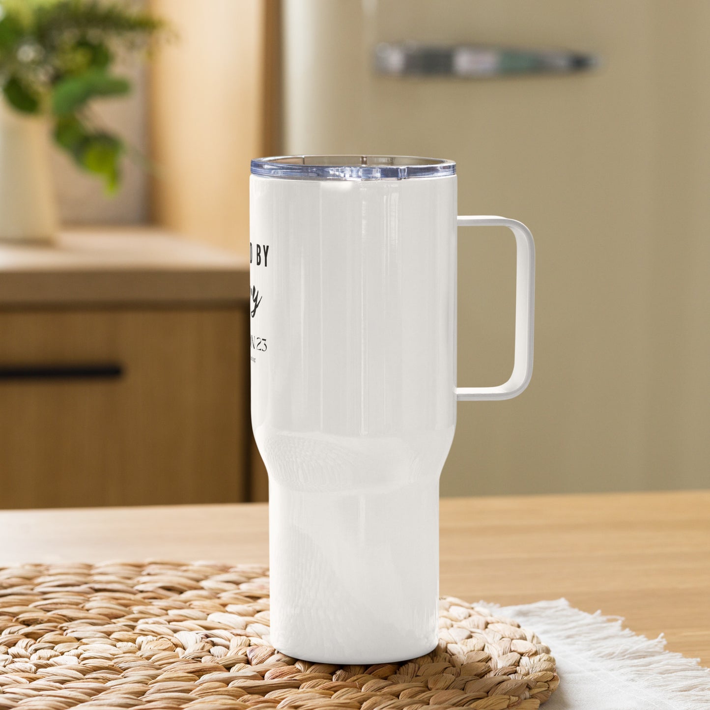 Hydrated by History: Tudorcon 2023 Travel mug with a handle