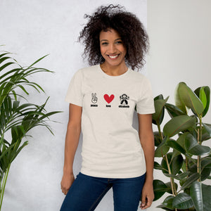 Peace, Love, Elizabeth Unisex t-shirt