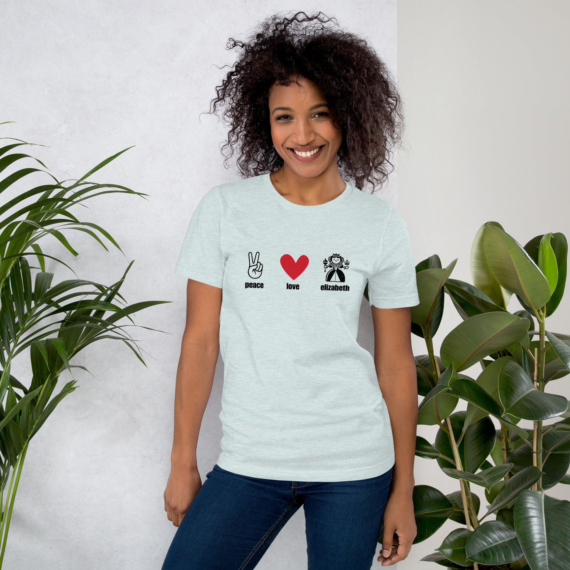Peace, Love, Elizabeth Unisex t-shirt – The Tudor Fair