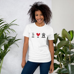 Peace, Love, Elizabeth Unisex t-shirt