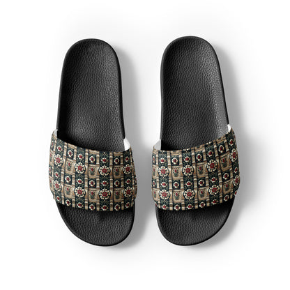 Tudor Rose on a Castle Women's slides