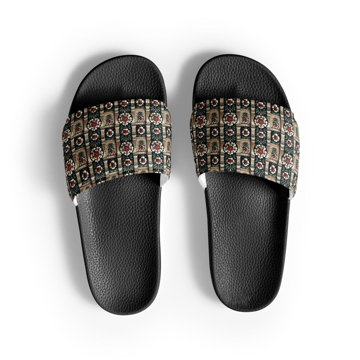 Tudor Rose on a Castle Women's slides