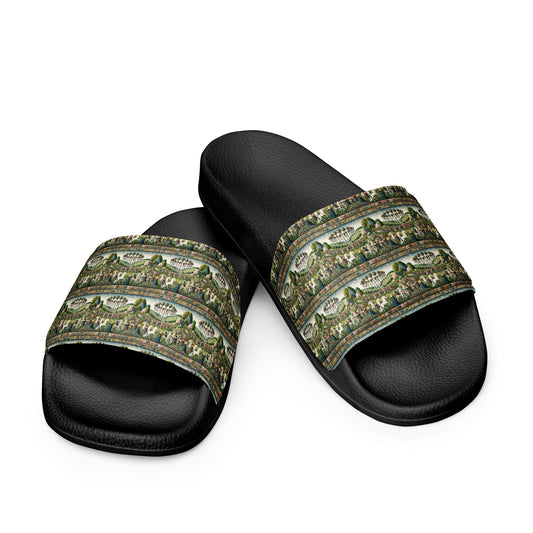 Springtime with Unicorn Women's slides