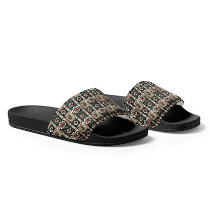 Tudor Rose on a Castle Women's slides