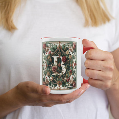 Jeweled B Accent Mugs