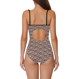 Medieval Village Strap Swimsuit