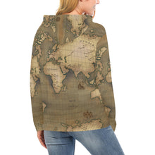 Old Map Hoodie for Women