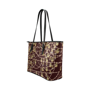 Anne Boleyn Portrait Leather Tote Bag