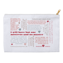 Elizabeth I "I will have but one Mistress and no Master" Accessory Pouch