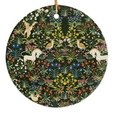 Medieval Unicorn Tapestry Porcelin Ornaments