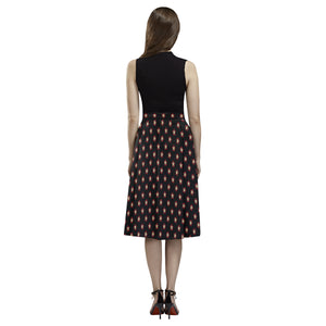 Tudor Rose Long Crepe Skirt