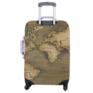 Old Map Luggage Cover (Large) 26"-28"
