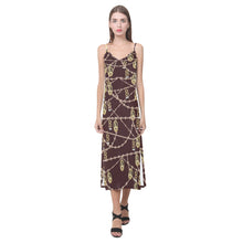Anne Boleyn Portrait V-Neck Long Dress