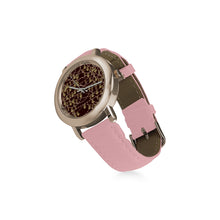 Anne Boleyn Women's Rose Gold Leather Strap Watch