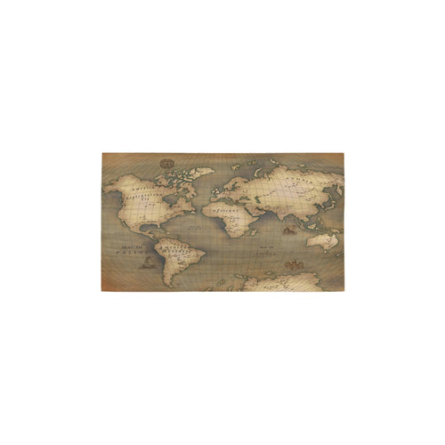 Old Map Bath Rug 16''x 28''