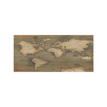 Old Map Area Rug 7'x3'3''
