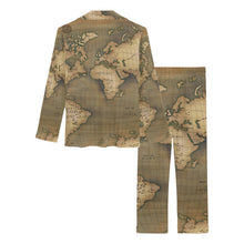 Old Map Women's Long Pajama Set
