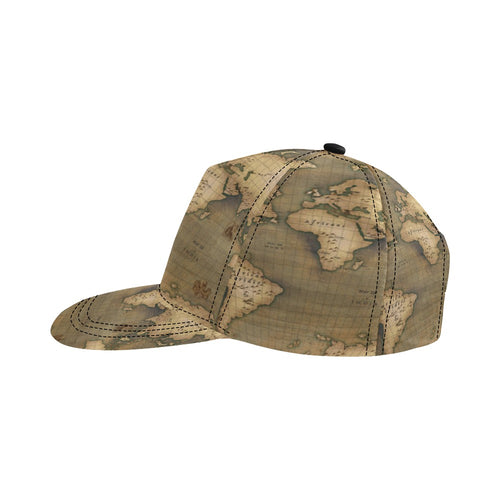 Old Map Snapback Hat