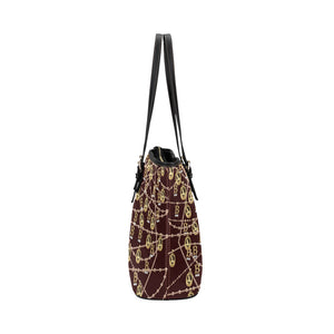 Anne Boleyn Portrait Leather Tote Bag