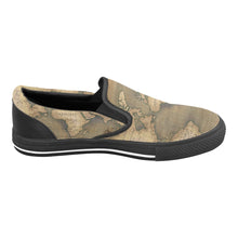Old Map Women's Slip-on Canvas Shoes
