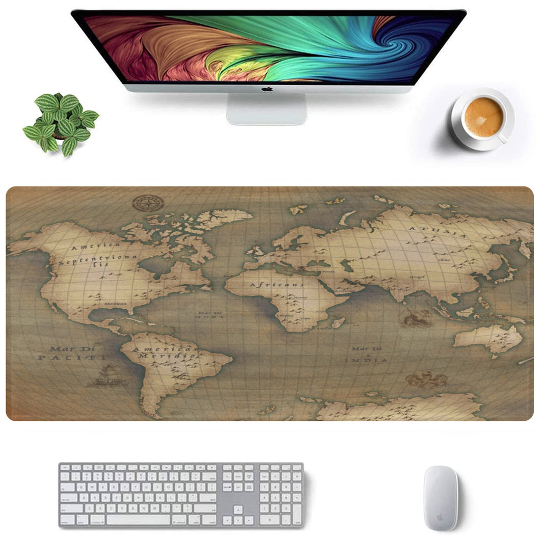 Old Map Extra Large Rectangle Mousepad (35