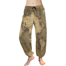 Old Map Women's Harem Pants