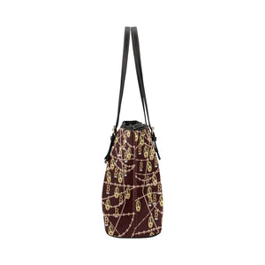 Anne Boleyn Portrait Leather Tote Bag