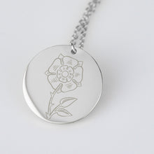 Tudor Rose Sterling Silver Necklace