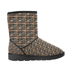 Cats+Books High Top Unisex Snow Boots